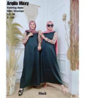 Gamis Moscrepe Maxi Arqila Rose