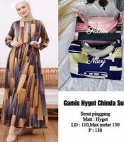 Gamis Hyget Serut Rose