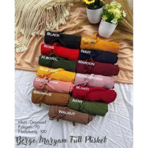 HIjab Bergo Maryam Plisket