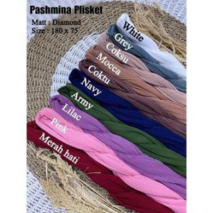 Hijab Pashmina Diamond Plisket Rose