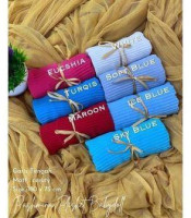 Hijab Pashmina Ceruty Plisket Rose
