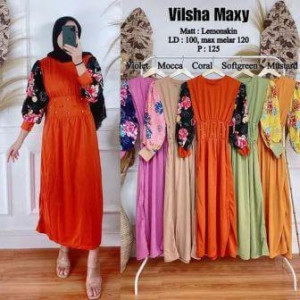 Gamis Lemonskin Vilsha Maxi Rose 