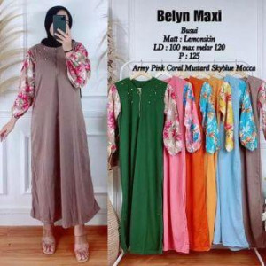 Gamis Lemonskin Belyn Maxi Rose