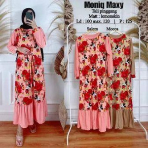 Gamis Lemonskin Moniq Maxi Rose