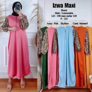 Gamis Lemonskin Izwa Maxi Rose 