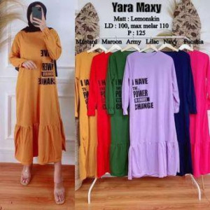 Gamis Lemonskin Yara Maxi Rose 