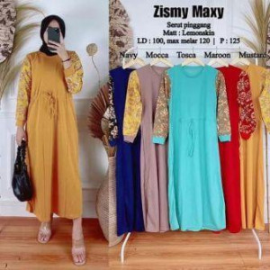 Gamis Lemonskin Zismy Maxi Rose 